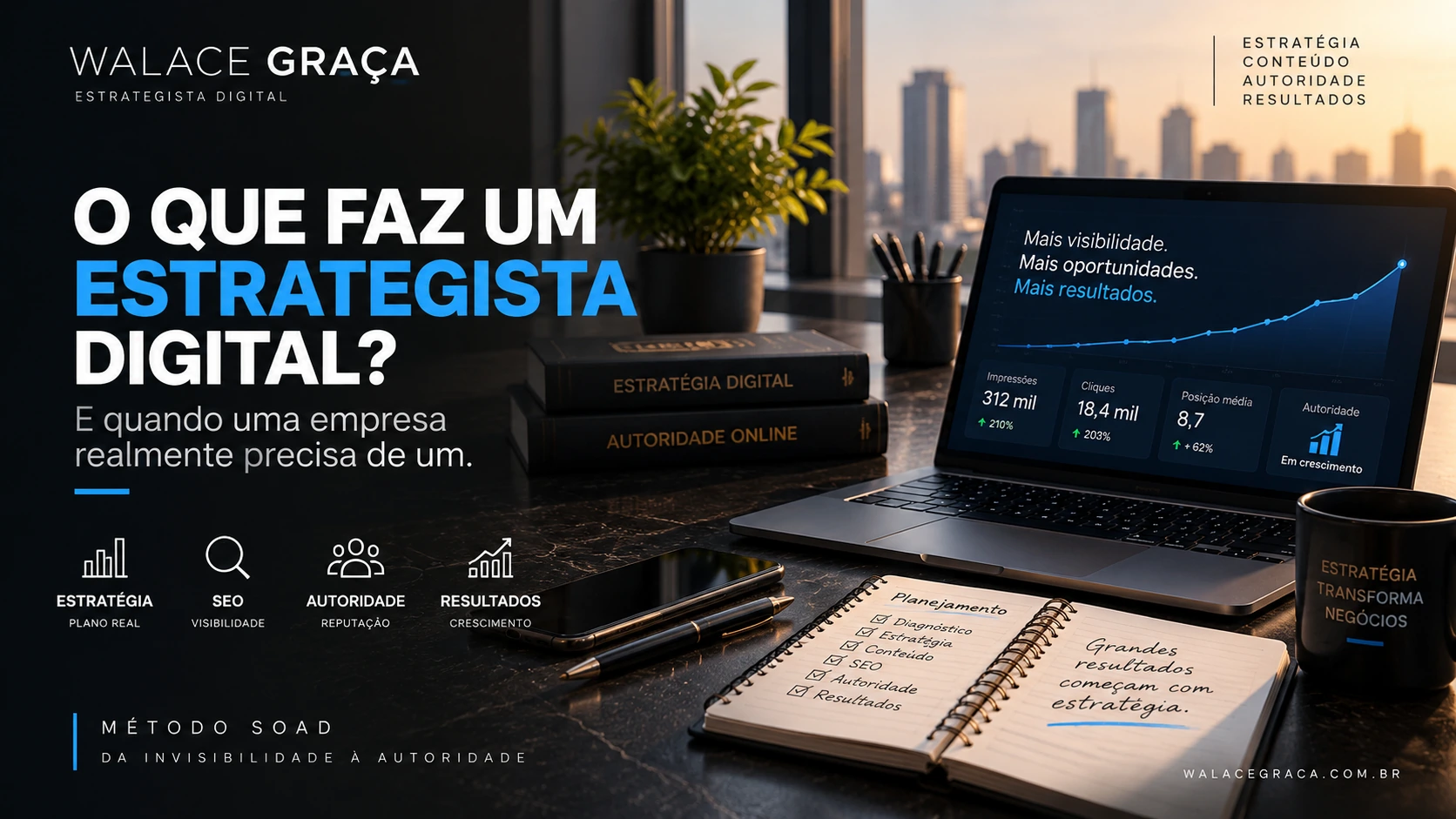 Walace Graça em conteúdo sobre o que faz um estrategista digital