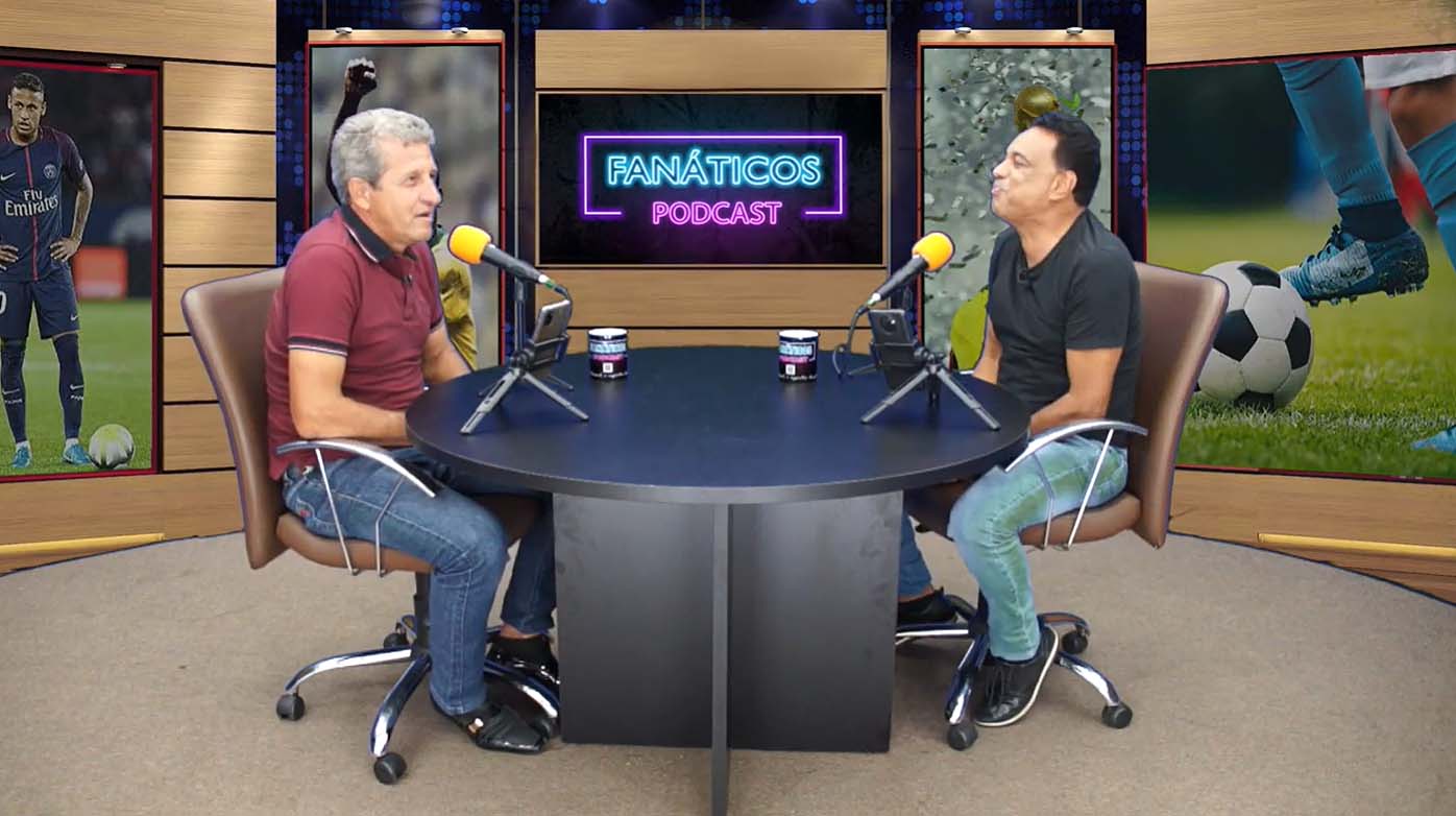 Walace Graça na direção do Podcast Fanáticos com Beto Brasil e convidados